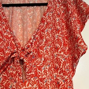 Orange & Blue Romper